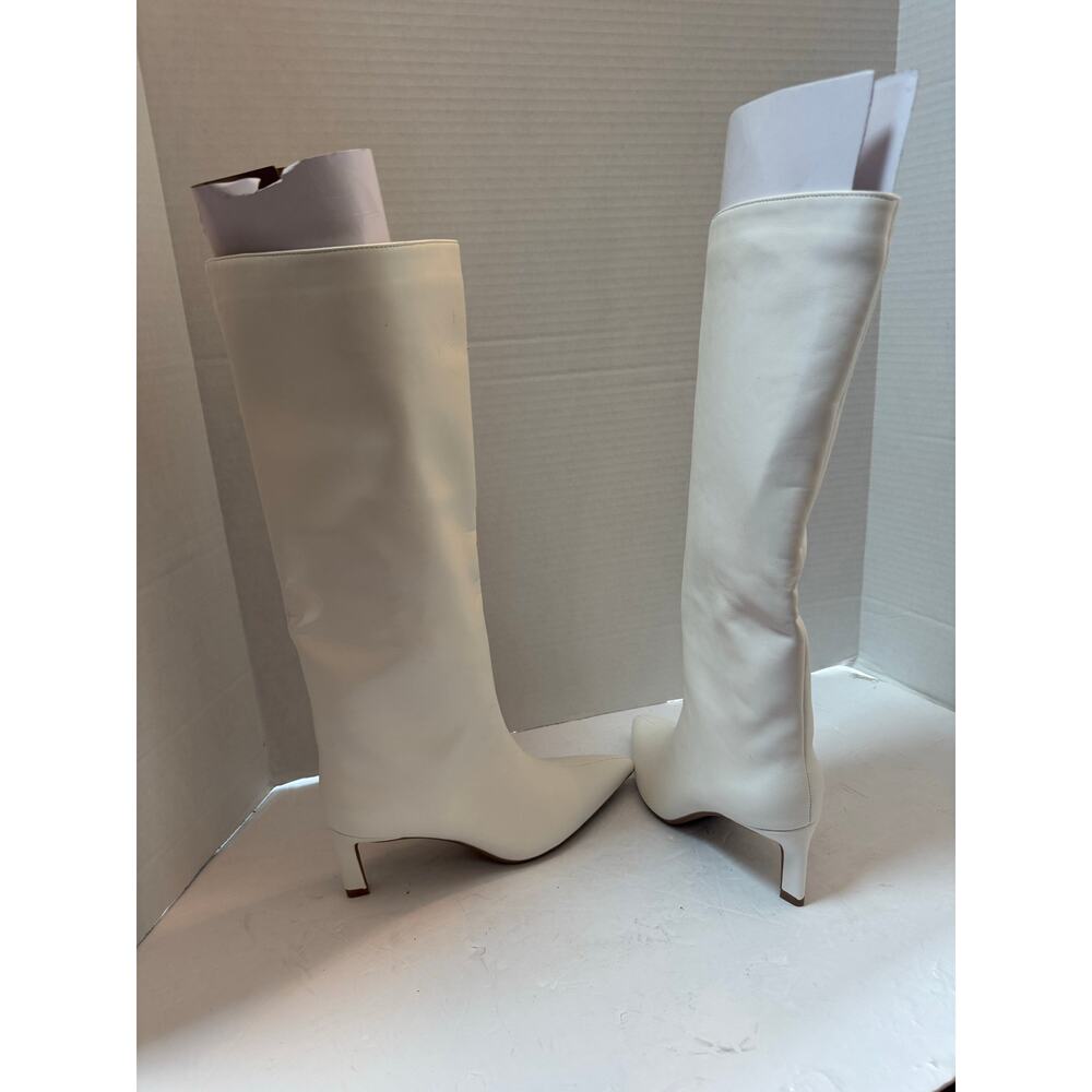 On 34th Rachelle Stovepipe Boots Bone Smooth6 M nib - Picture 8 of 10